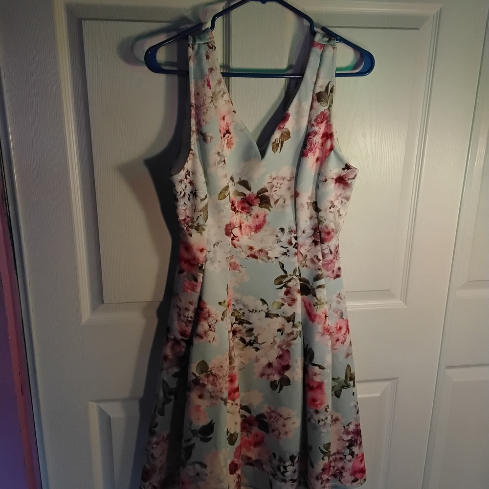 Bluebelle Floral V-Neck Midi Dress